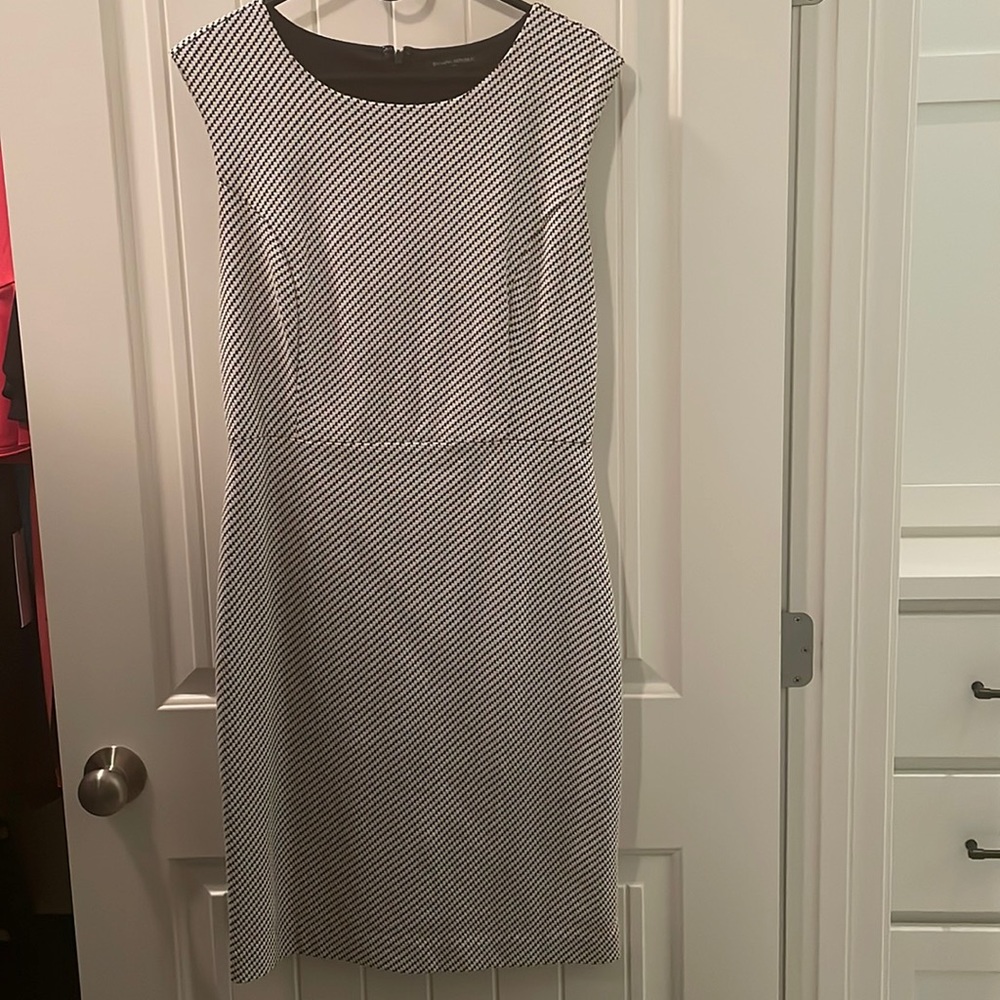Cute black and white checked dress